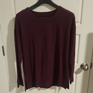 Banana Republic Deep Burgundy Long Sleeve Top